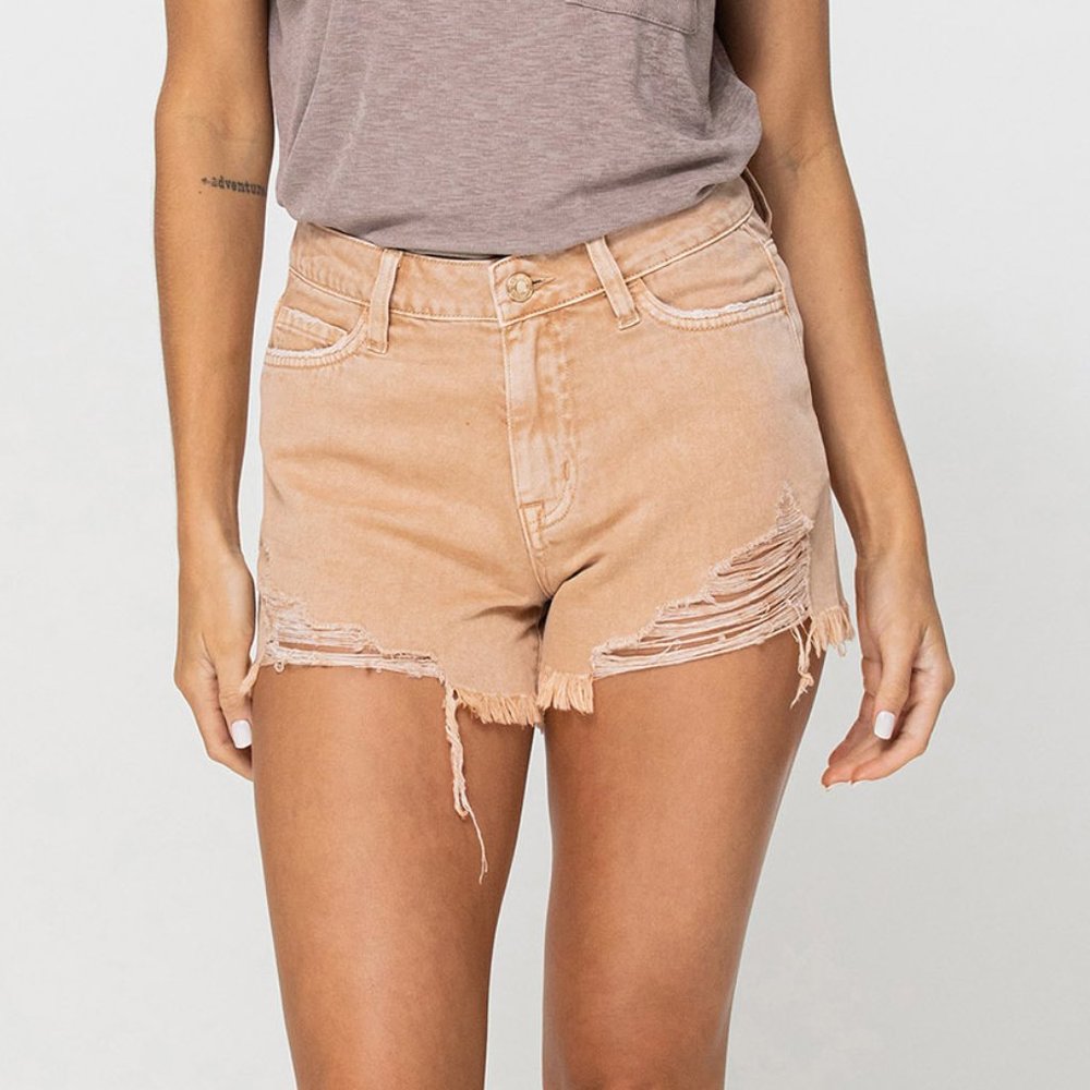 *NEW* Vervet by Flying Monkey Distressed High-Rise Shorts